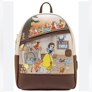 Loungefly Disney Snow White and Seven Dwarfs Multi Scene Backpack